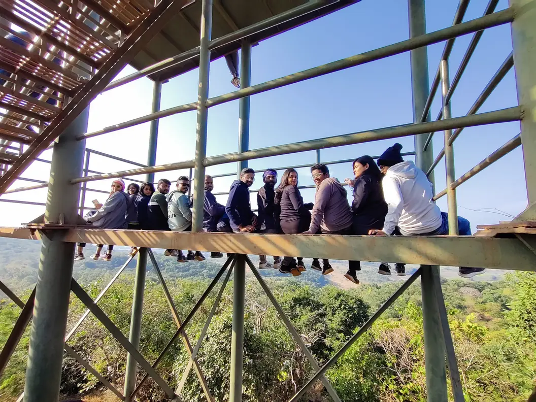 Hilltop viewing tower overlooking the Ananthagiri Hills
